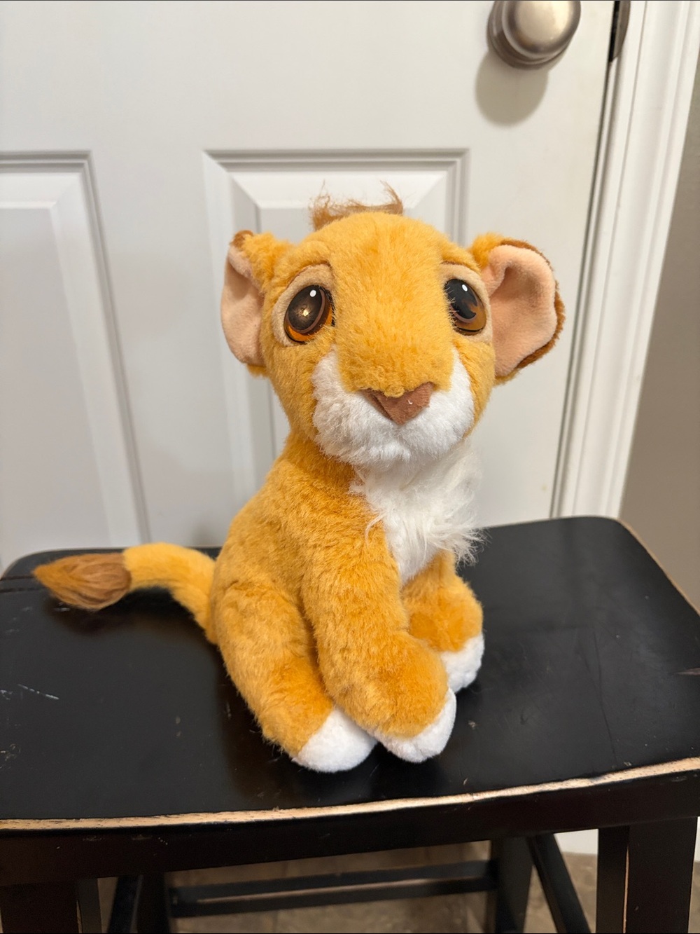 Disney Golden Orange and White Simba Cub Plush